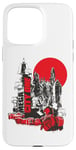 Coque pour iPhone 15 Pro Max Judge Dredd Mega City One Noir et Rouge 2000 AD