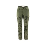 FJALLRAVEN F89852S -626-625 Keb Trousers Curved W Short Green Camo-Laurel Green 44