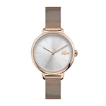 Lacoste Analogue Quartz Watch for Women with Carnation Gold Colored Stainless Steel Bracelet - 2001103