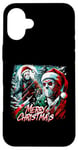 iPhone 16 Plus Merry Christmas Festive Slasher Candy Cane Menace Case