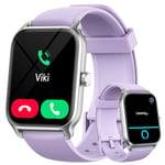 Gydom Montre Connectée Femme avec Appel Bluetooth, Alexa intégrée 1.8" Smartwatch Moniteur de SpO2 Fréquence Cardiaque Sommeil 100 Sport Podometre Calories Etanche IP68 pour Android iOS