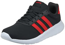 adidas Men's Lite Racer 3.0 Running Shoe, Core Black Better Scarlet Ftwr White, 6 UK