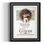 Barba Prints - The New Improved Gillette Safety Razor 13x18 cm