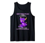 Dragon I have three moods tired exhausted fibromyalgia Tank Top