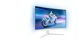 Philips Evnia 27M2C5201L - Moniteur de Jeu incurvé FHD 27 Pouces, 180 Hz, 1 ms GtG, FreeSync Prem. (1920x1080, 2X HDMI 2.0, 1x DP 1.4) Blanc