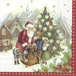 Villeroy & Boch Toy‘s Christmas paper 33cm square 3 ply napkins 20 pack