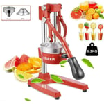 Manual Fruit Juicer Commercial Grade Citrus Juicer Restaurant Juice Squeezer UK