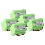 5x Battery for Albrecht AE180H AE105H 1200mAh