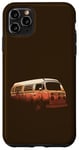 Coque pour iPhone 11 Pro Max Van Silhouette Coucher de soleil orange