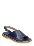 ANGULUS Sandals - Flat - Open Toe - Op Blå