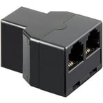 ISDN T-Adapter RJ11/RJ14 hun (6P4C) til 2 RJ11/RJ14 hun (6P4C)