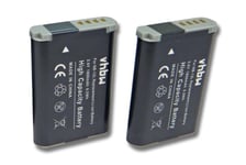 vhbw 2x Batterie compatible avec Canon Vixia Mini X caméra vidéo caméscope (1800mAh, 3,7V, Li-ion)