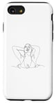 Coque pour iPhone SE (2020) / 7 / 8 sexy shirt sexy sweat à capuche lignes chaudes femme en eau dessin