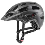 uvex Finale 2,0 Tocsen - Casque de Vtt sûr pour Hommes et Femmes - Capteur de Chute Tocsen Compris - Réglage de la Taille Individuel - Black Matt - 56-61 cm