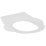 Porcher Abattant WC Enfant Blanc pour WC Contour 21 Lunette de toilette pour Ecole à partir de 6 ans, Résistant, Ne Rouille Pas, Modèle authentique, S454201