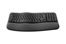 Logitech Ergo Series Wave Keys for Business - tastatur - QWERTY - US International - grafit Indgangsudstyr