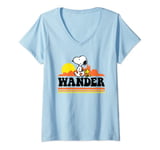 Peanuts - Snoopy Woodstock Wander V-Neck T-Shirt