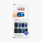 KISS GLAM FANTASY 28 Set MEDIUM READY TO WEAR NAILS Glue-On WAKE UP CALL NEW