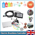 24V-36V Waterproof LCD Display Panel Electric Bicycle Scooter Controller Kit UK