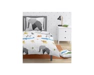 Home Linge Passion Parure de Couette Enfant 100% Coton 57 Fils - Roupillon - ORIGATOON -Blanc - 140x200 cm