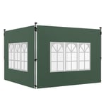 Gazebo Side Panels for 3x3(m) or 3x4m Pop Up Gazebo, 2 Pack