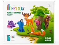 Hey Clay Set Forest Animals + Accessories 15 Cans Hcl 15022Cee15