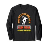 You're Looking At A Lean Mean Discus Machine Funny Discus Long Sleeve T-Shirt