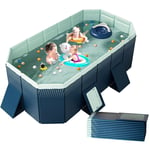 Rosvola - 1.6m Piscine Pliable Pliable, pvc, Piscine Portable, Baignoire, Piscine pour Adulte pour Home Garden Backyard Piscine