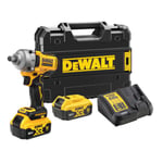 Slagmutterdragare DeWalt DCF891P2T-QW; 18 V; 2x5,0 Ah batt.