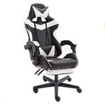 FTFTO Home Accessories Office Chairs Ergonomic Gaming Chairs PU Leather Retractable Reclining Chairs Large Chairs with Backrest Pillows High Back Seats in Red