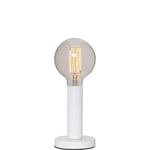 Lampfot E27 Glans Vit 17cm