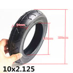 2X 10 Inch Electric Scooter Thicken Inner Tube For Pure Air 10x2.125 Bent Valve