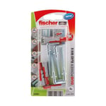 FISCHER - Cheville duopower 8x40 avec crochet blister de 4