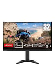 Lenovo G32Qc-30 32 Inch Curved Gaming Monitor, Qhd, 165Hz, 0.5Ms, Amd Freesync Premium