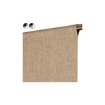 Vitrage Occultant Thermique 70 x 210 cm Passe Tringle Chambray Taupe