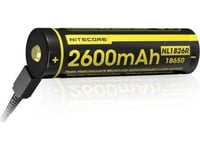 Nitecore Nl1826r, Laddningsbart Batteri, Litium-Ion (Li-Ion), 3,6 V, 1 Styck, 2600 Mah, Svart