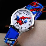 Spiderman Analog Kvartsur för Barn Pojkar Spiderman Armbandsur Födelsedagspresent [GGL] Blue