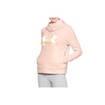 Under Armour Rival Fleece Logo Hoodie Rosa 163 - 167 Cm/s