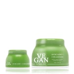 Vegan by Happy Skin Unisex AVOCADO & CERAMIDES moisturiser 50ml + & eye cream 10 ml - One Size