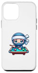 Coque pour iPhone 12 mini Pool Ninja Joueur De Billard Jouant Au Billard Ninja