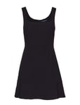 French Connection Dorotea Flare Strappy Dress Kort Klänning Svart [Color: BLACK ][Sex: Women ][Sizes: XS,M,L,XL ]