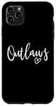 Coque pour iPhone 11 Pro Max Outlaws High School Mascotte Sports Team Femmes Outlaws