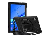 Estuff - Baksidesskydd För Surfplatta - Silikon, Polykarbonat - Svart - 10.1" - För Lenovo Tab M10 Hd (2Nd Gen) Za6v, Za6w, Za72, Za73, Za7v, Za7w