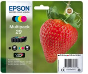 Epson 29 Strawberry Genuine Multipack, 4-colours Ink Cartridges, Claria Home Ink