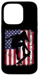 Coque pour iPhone 14 Pro Skateboard Girl Skateboarder Drapeau américain Patineuse Roll 2