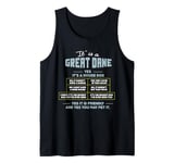 It Is A Great Dane Yes It's A House Dog Pet Dog Lover Tank Top