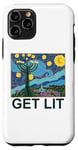 iPhone 11 Pro Get Lit Happy Hanukkah Menorah Candles Candelabrum Hebrew Case