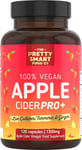 The Pretty Smart Food Co Apple Cider Vinegar Capsules - Boosted with Vegan Live