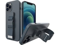 Hurtel Etui Rope Case Silikonfodral Med Nyckelband För Xiaomi Poco M4 Pro 5G Navy Blue Case