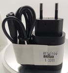 Genuine Braun Series 3, 5, 7, 8 and 9 shaver 2 pin socket power lead 